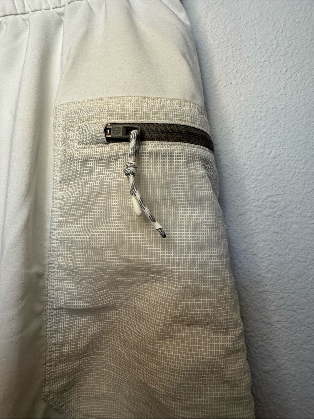 Lululemon Water-Repellent Hiking Shorts in the color Bone - Picture 4 of 9